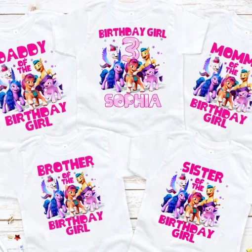 My Little Pony Family Birthday Shirt