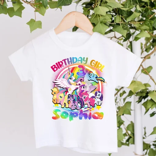 My Little Pony Family Matching Birthday Girl Shirt 3