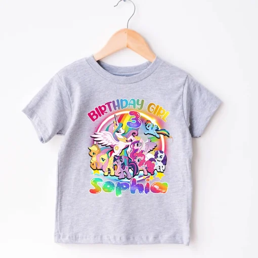 My Little Pony Family Matching Birthday Girl Shirt 4