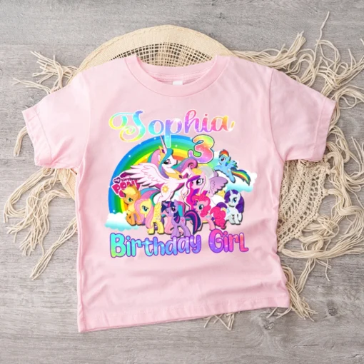 My Little Pony Rainbow Dash Birthday Custom Shirts 2