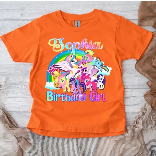 My Little Pony Rainbow Dash Birthday Custom Shirts 3