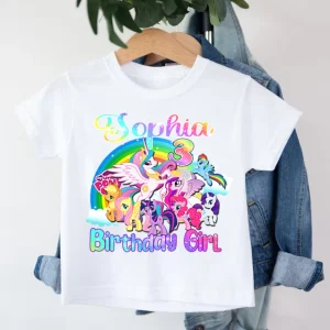 My Little Pony Rainbow Dash Birthday Custom Shirts