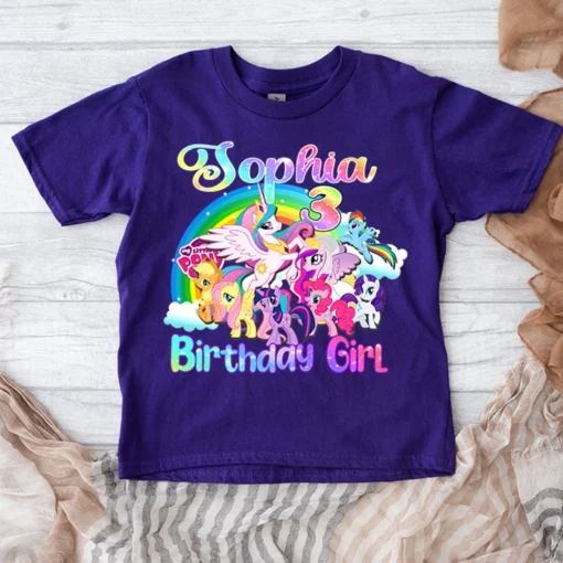 My Little Pony Rainbow Dash Birthday Custom Shirts 5