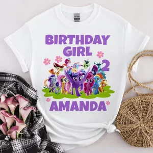My Little Pony Toddler Shirt with Cute Pony Birthday Design 2