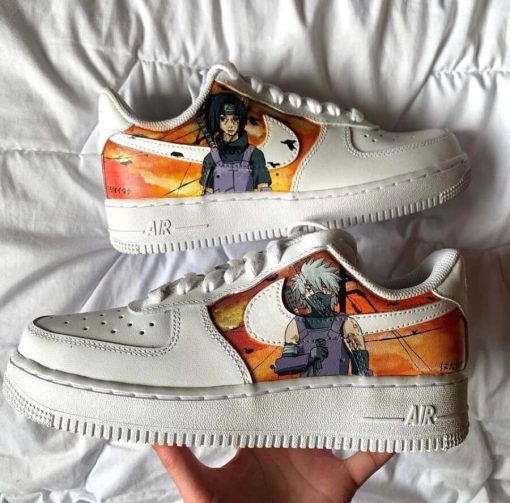 Naruto Itachi x Kakashi Air Force 1 Custom Anime Shoes-1