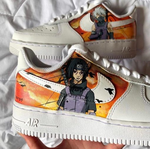 Naruto Itachi x Kakashi Air Force 1 Custom Anime Shoes-2