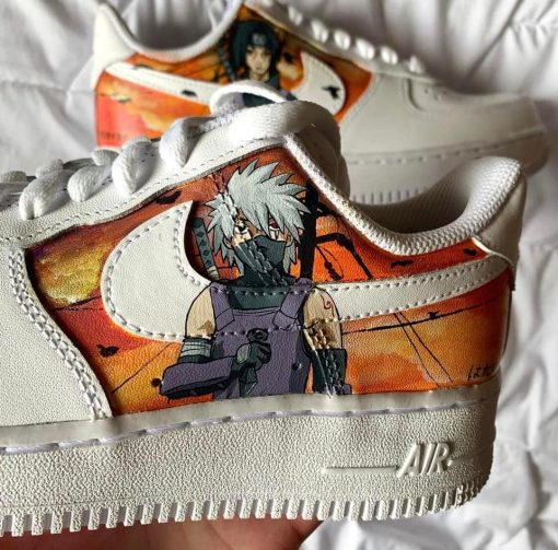 Naruto Itachi x Kakashi Air Force 1 Custom Anime Shoes-3