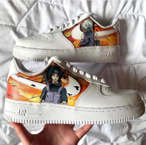 Naruto Itachi x Kakashi Air Force 1 Custom Anime Shoes-5