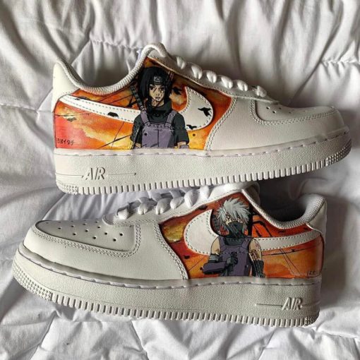 Naruto Itachi x Kakashi Air Force 1 Custom Anime Shoes