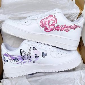 Nezuko and Shinobu Air Force 1 Custom Anime Shoes-1