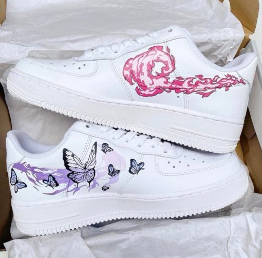 Nezuko and Shinobu Air Force 1 Custom Anime Shoes-1