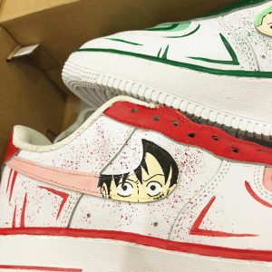 One Piece Luffy x Zoro Air Force 1 Custom Anime Shoes-1