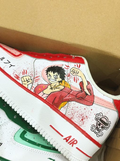 One Piece Luffy x Zoro Air Force 1 Custom Anime Shoes-4