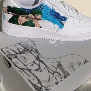 One Piece Zoro Anime Shoes Customized for Air Force 1-3