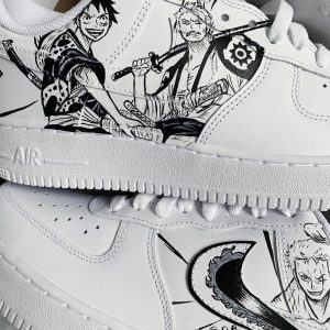 One Piece Zoro x Luffy Wano Air Force 1 Custom Sneakers-1