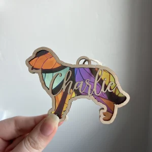 Personalized Dog Suncatcher A Thoughtful Anniversary Gift for the Dog Lover in Y