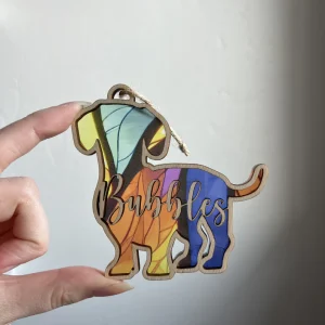 Personalized Dog Suncatcher Anniversary Gift for the Dog Lover in Your Life