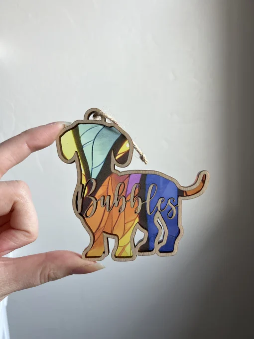 Personalized Dog Suncatcher Anniversary Gift for the Dog Lover in Your Life