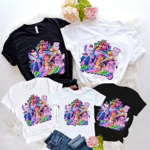 Personalized My Little Pony Rainbow Dash Birthday Shirt for Girls 3