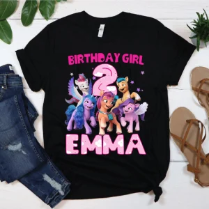 Personalized Pony Birthday Party Shirt 2