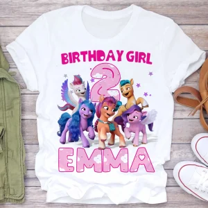 Personalized Pony Birthday Party Shirt3