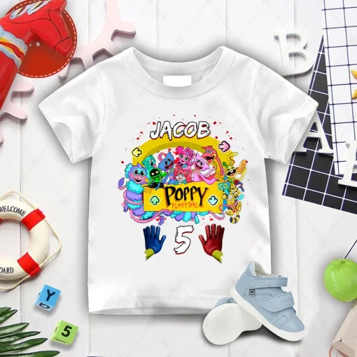 Personalized Poppy Play Time Gamers Birthday Shirt 3