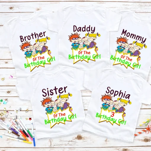 Personalized Rugrats Birthday Family Shirts