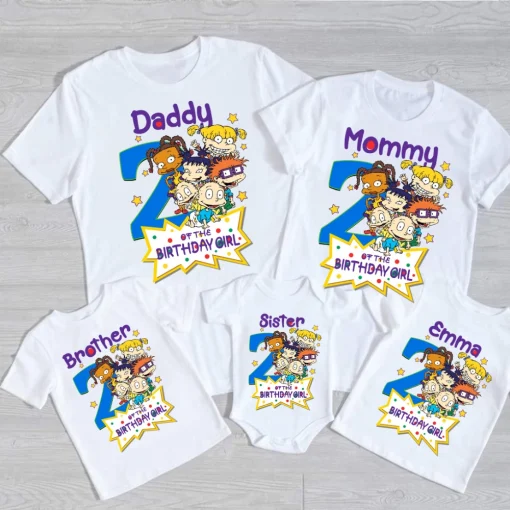 Custom Matching Family Birthday Shirt Rugrats Edition 2