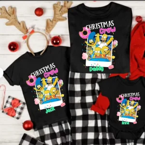 Personalized The Simpsons Christmas Crew Shirt
