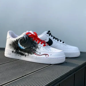 Personalized Venom hand-painted custom Nike Air Force 1 shoes (1)