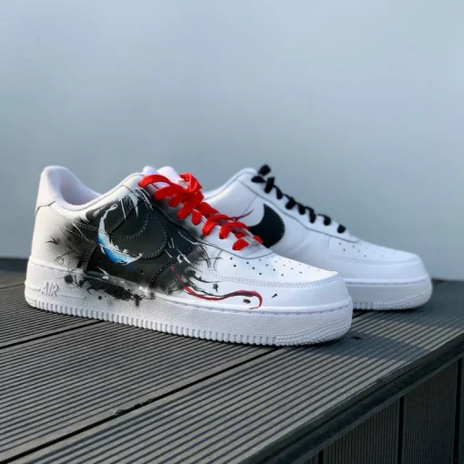 Personalized Venom hand-painted custom Nike Air Force 1 shoes (1)