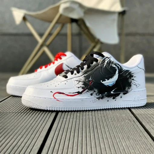 Personalized Venom hand-painted custom Nike Air Force 1 shoes (3)