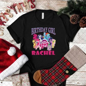 Personalized tee with My Little Pony Birthday Theme