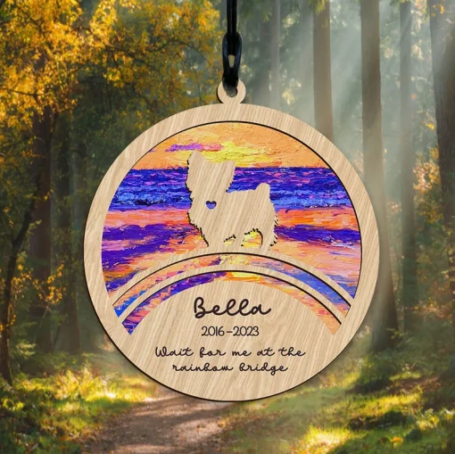 Pet Memorial Suncatcher A Lasting Tribute to Your furry Friend-1