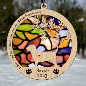 Pet Memorial Suncatcher A Touching Gift for the Loss of a Loved One