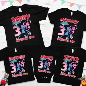 Poppy Playtime Cute Custom Theme Birthday Shirt 2