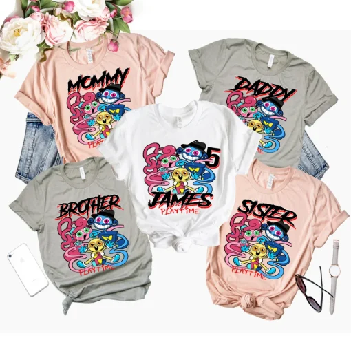 Poppy and Friends Personalized Birthday Shirt 3