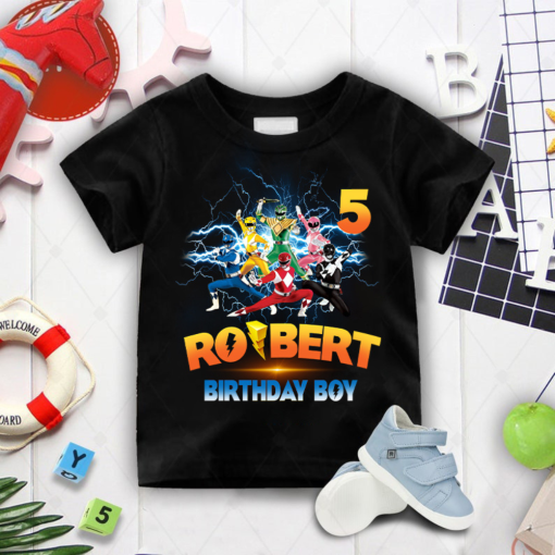 Power Ranger Squad Birthday Shirts for the Whole Family 2