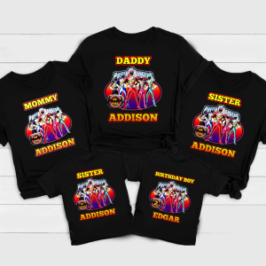 Power Rangers Birthday Family Custom Matching Family Shirts 2