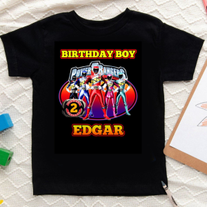 Power Rangers Birthday Family Custom Matching Family Shirts