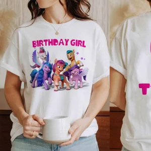 Rainbow Dash Pony Birthday Shirt - Custom Kids Birthday Girl
