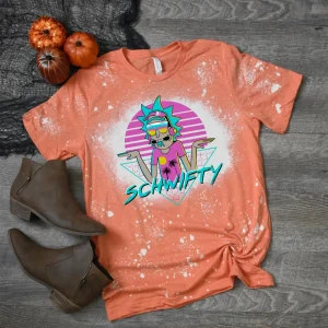 Rick Sanchez Bleached Tee - Festive Rick and Morty Apparel