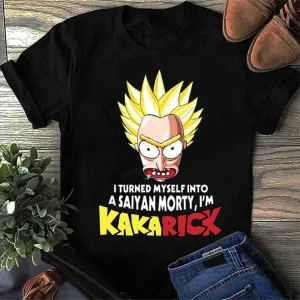 Rick and Morty Dragon Ball Fusion Shirt - I'm Kakarick Edition