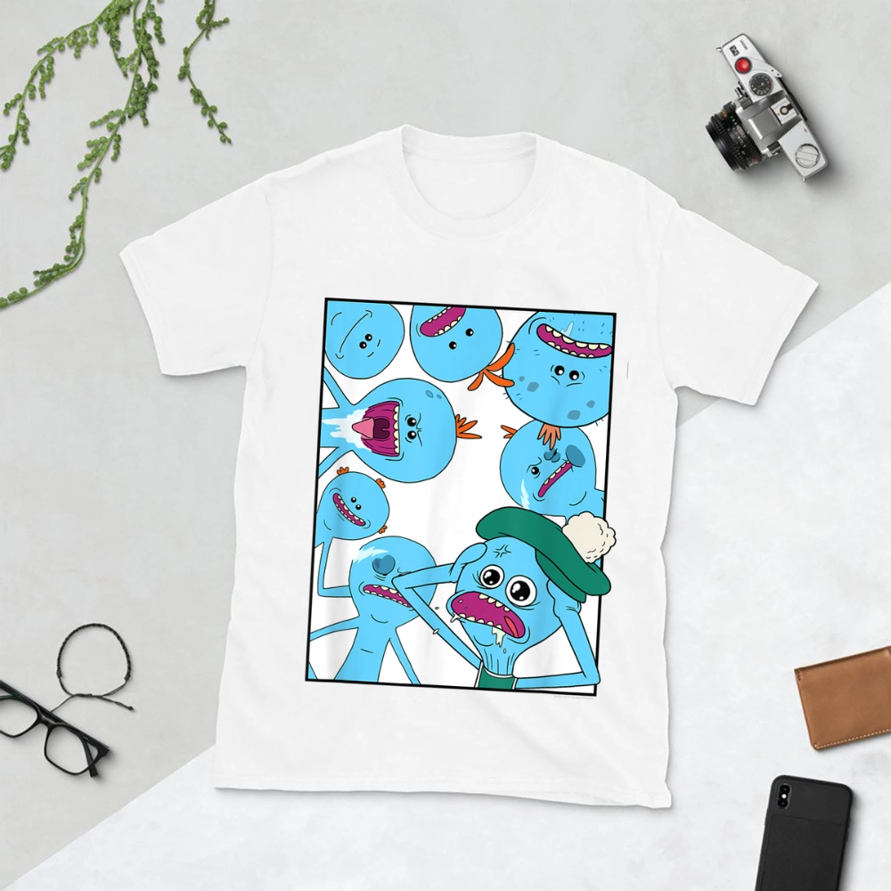 Rick and Morty Meeseeks Collage Birthday Tee - Giftcustom