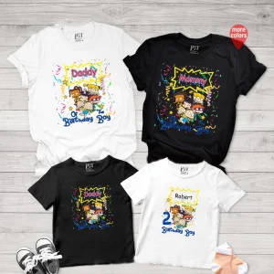 Rugrats 90s Characters Birthday Shirt