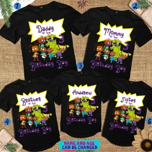 Rugrats Family Birthday Shirts - Personalize with Name and Age 3