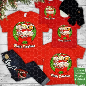 Rugrats Family Christmas Party Shirt, Custom Name And Age