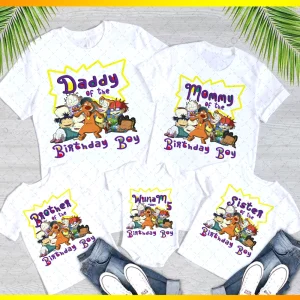Rugrats Matching Birthday Family Party Shirts