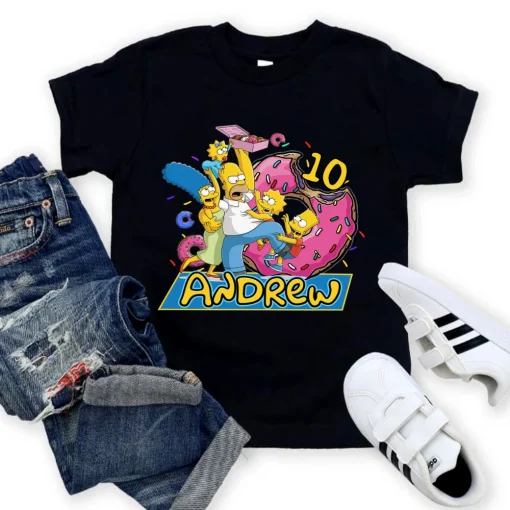 Simpsons Birthday Family Shirt 3