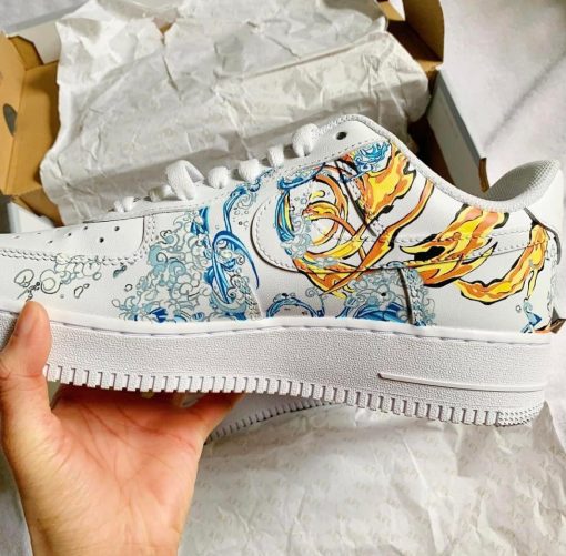 Tanjiro, Bakugo, Todoroki, and Yoriichi Air Force 1 Custom Anime Shoes-3